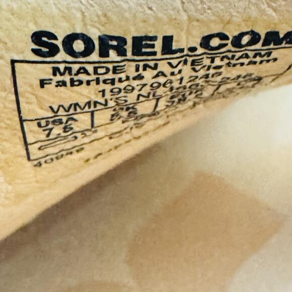 Sorel Sandals Womens 7.5 Brown Leather Slingback Ella II Flat Comfort Walking - Picture 12 of 13